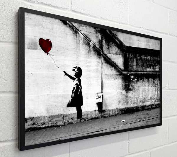 Banksy Red Heart Balloon Girl