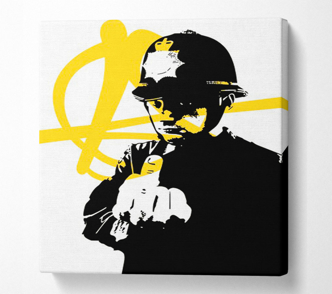  A Canvas Print of Banksy Rude Copper Canvas Art