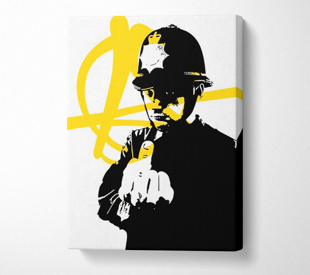  A Canvas Print of Banksy Rude Copper Canvas Art