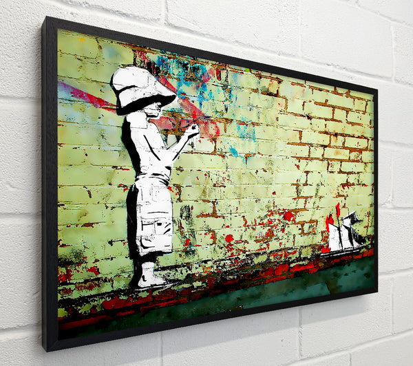 Banksy Sailboat Ablaze