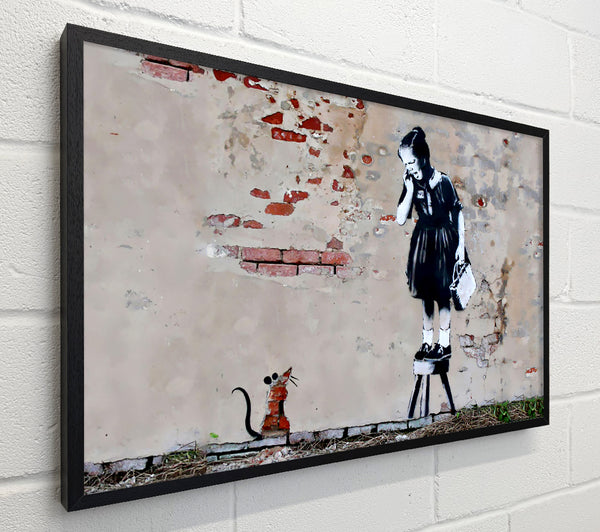 Banksy Scared Of The Mouse