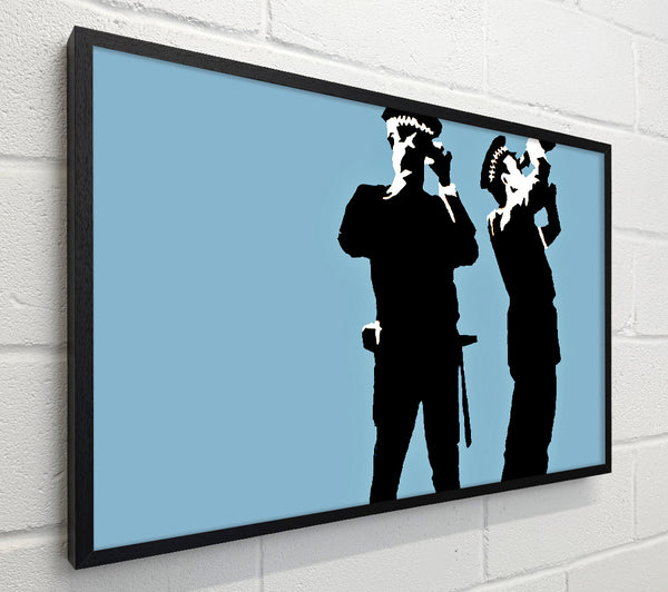 Banksy Searching Constables Blue
