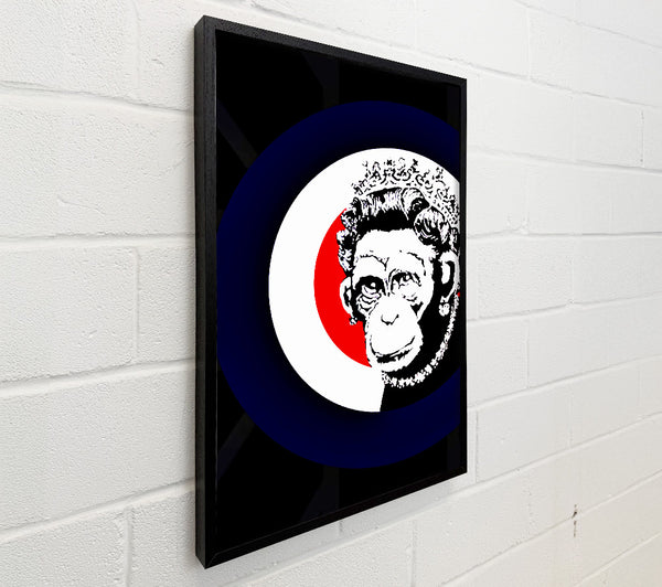 Banksy The Queen Monkey