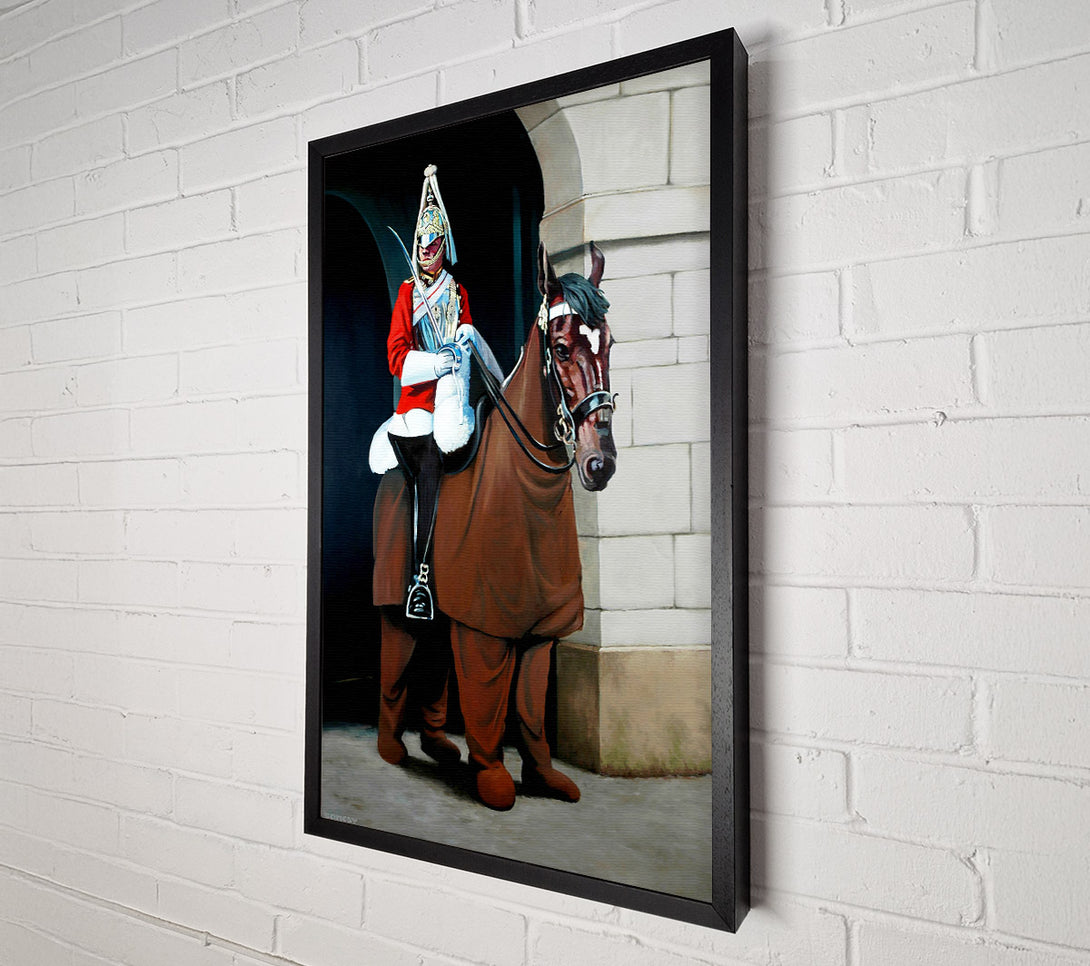  A Canvas Print of Banksy The Queens Guards Canvas Print