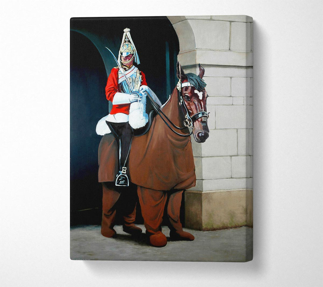 A Canvas Print of Banksy The Queens Guards Canvas Print