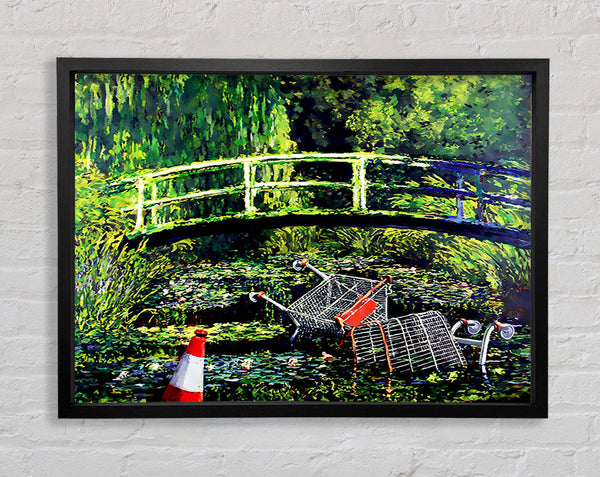 Banksy Water Lillies Trash