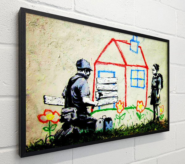 Banksy Wendy House Barricade