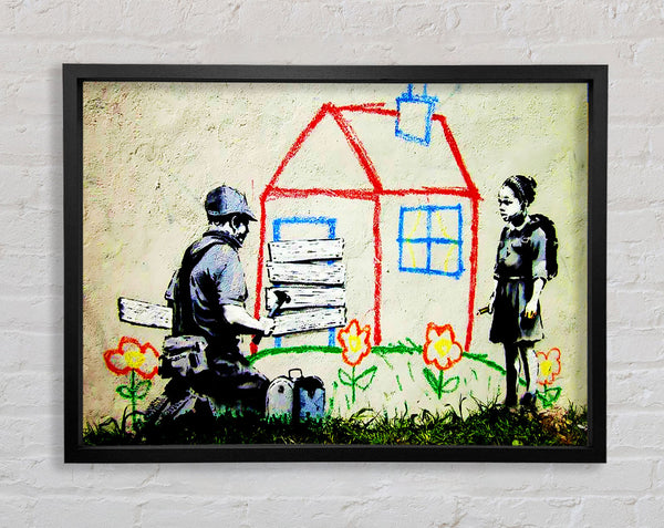 Banksy Wendy House Barricade