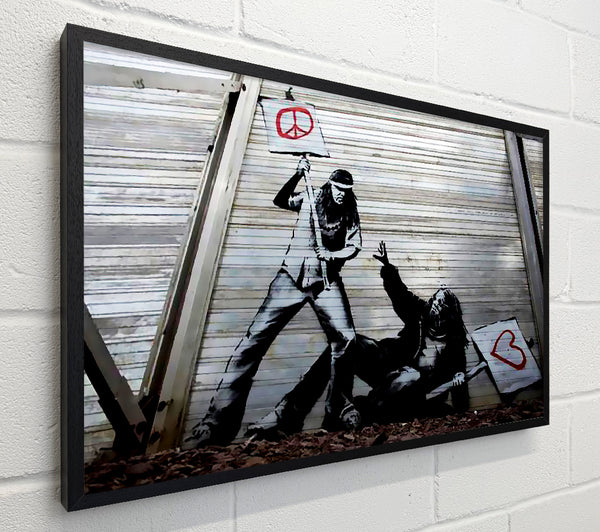 Banksy Wheres The Hippy Love