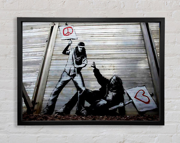 Banksy Wheres The Hippy Love