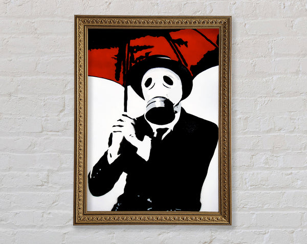 Banksy Bankers Gas Mask Close-Up