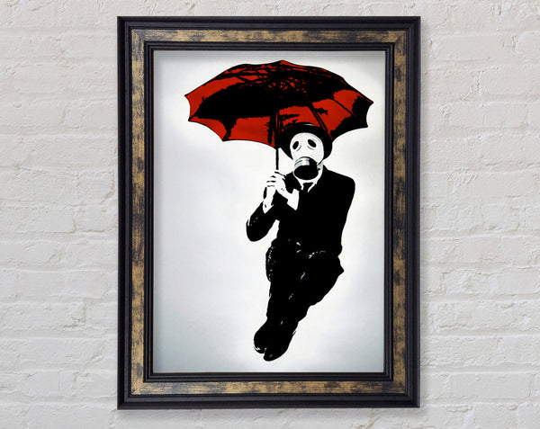 Bankers Gas Mask~~ Framed Print