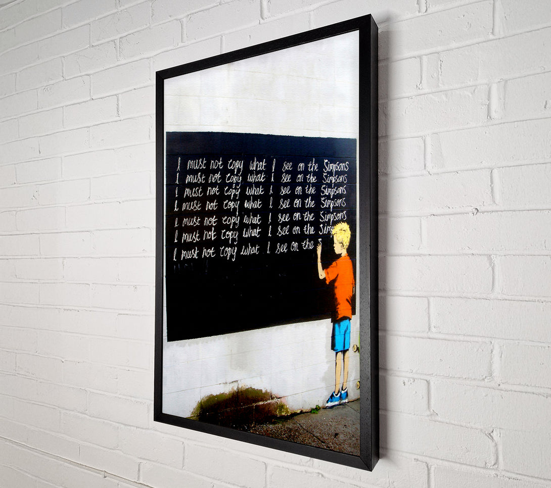  A Canvas Print of Banksy I Must Canvas Wall Art