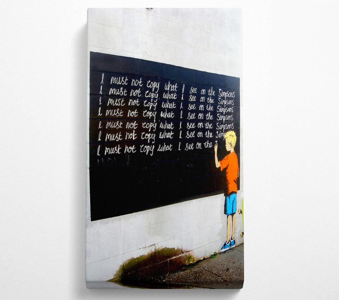  A Canvas Print of Banksy I Must Canvas Wall Art
