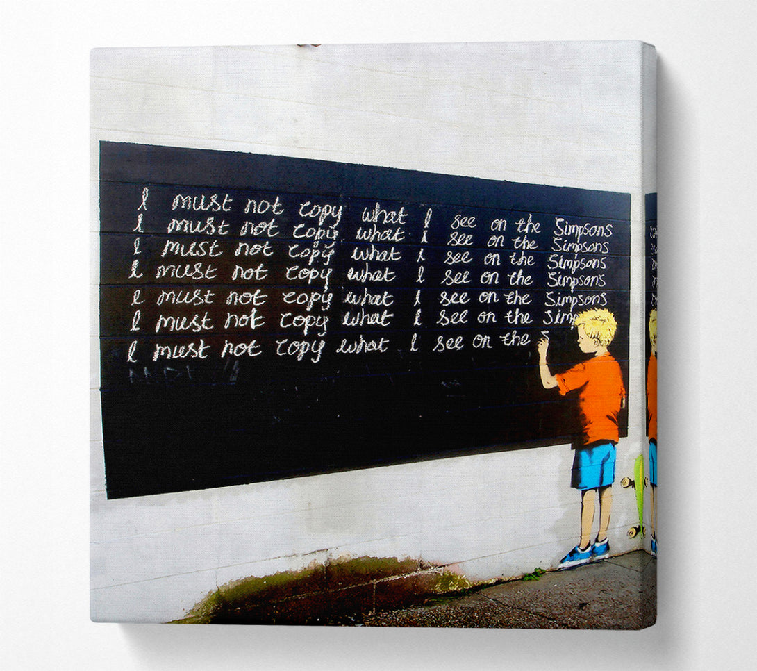  A Canvas Print of Banksy I Must Canvas Wall Art