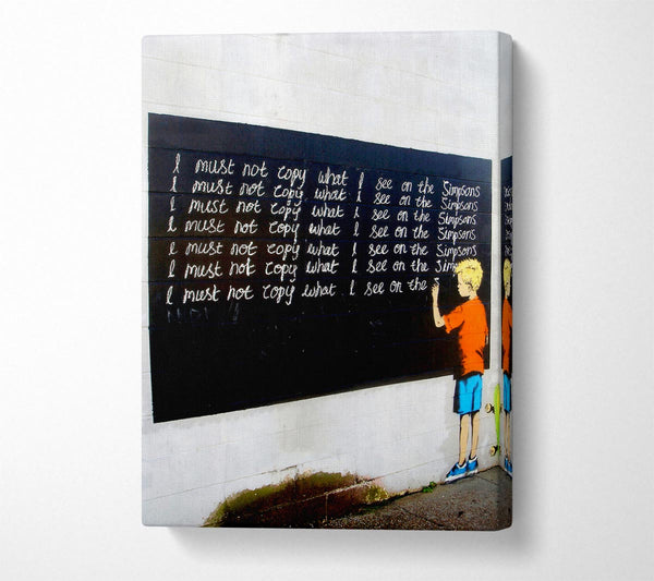  A Canvas Print of Banksy I Must Canvas Wall Art