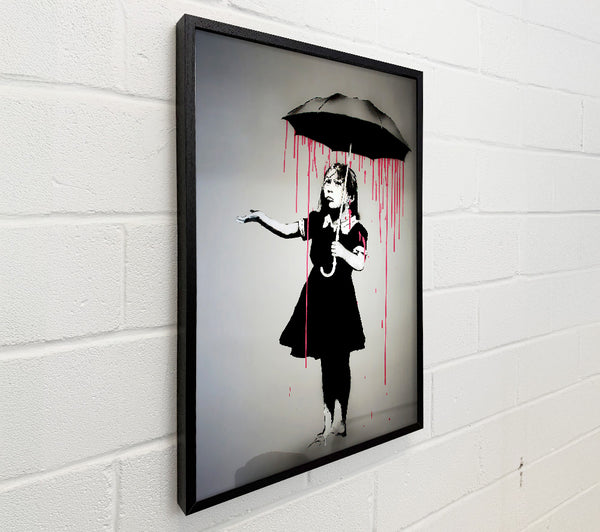 Banksy Umbrella Girl