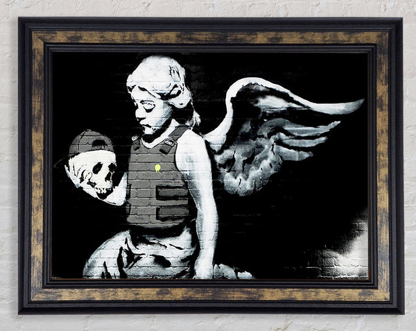 Angel Skull Framed Print