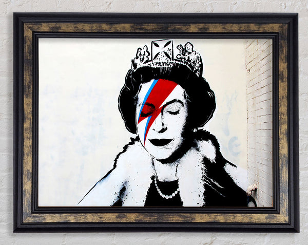 Queen Bowie Framed Print