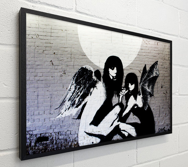 Banksy Angels In Moonlight