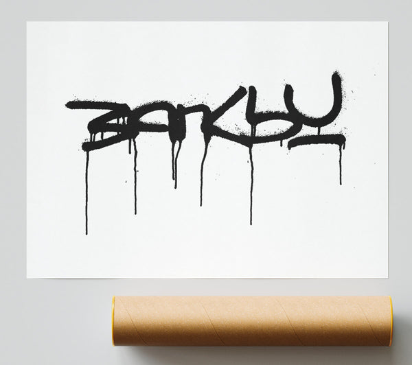 Banksy White Print