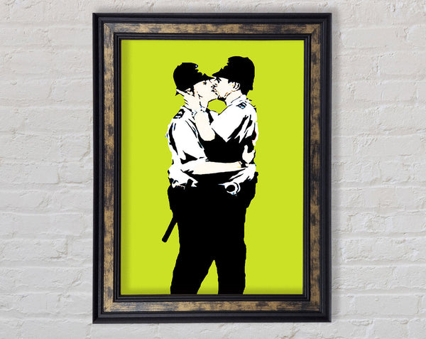 Bent Coppers Lime Framed Print