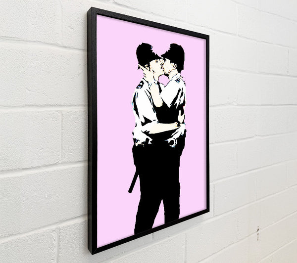 Banksy Bent Coppers Pink