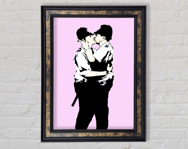 Bent Coppers Pink Framed Print