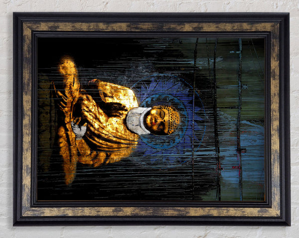 Banksy Buddha Framed Print