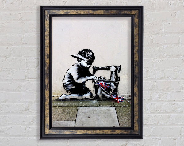 Child Bunting Framed Print