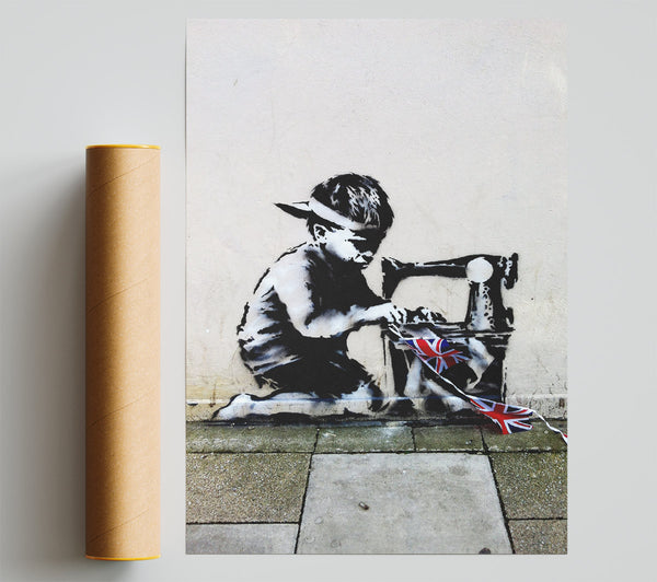 Banksy Child Bunting Poster