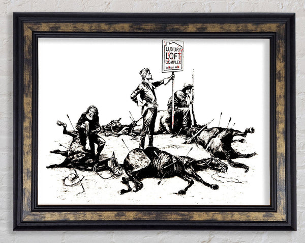 Custers Last Stand Framed Print