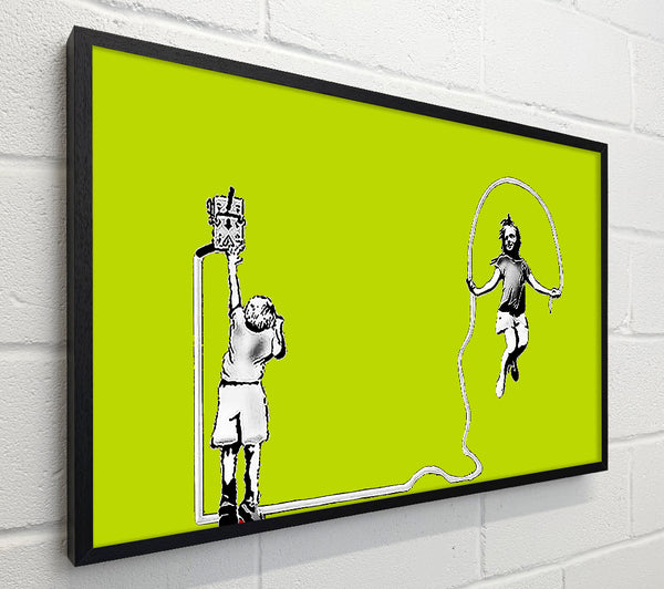 Banksy Electric Skipping Rope Lime Green