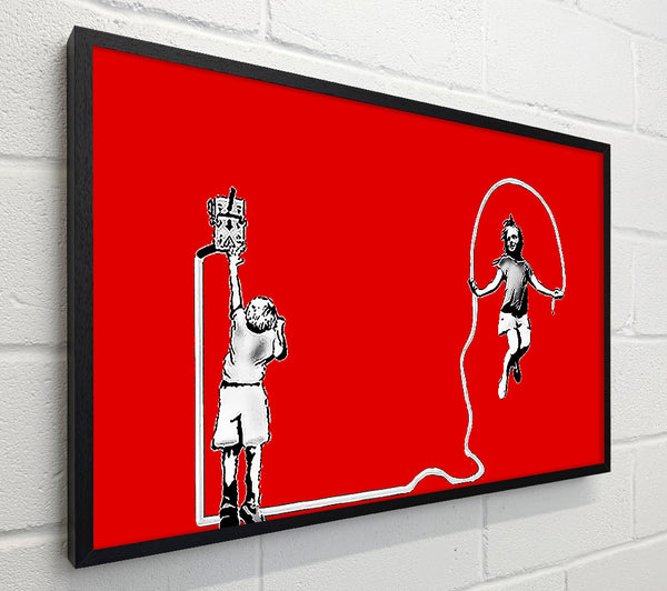 Banksy Electric Skipping Rope Red