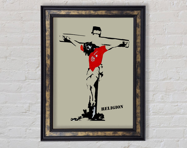 Football Religion Framed Print