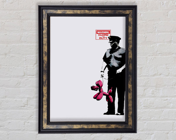 Guard Dog Security Framed Print