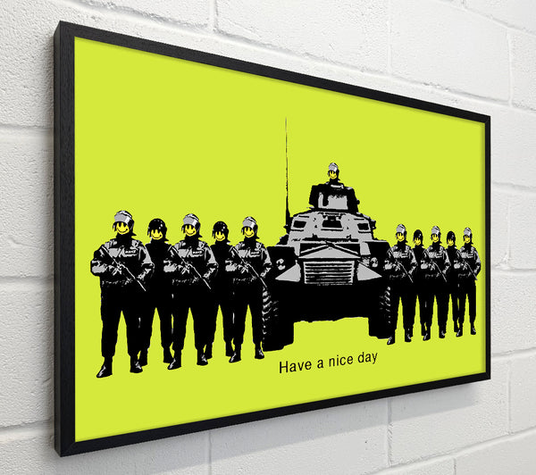 Banksy Have A Nice Day Lime