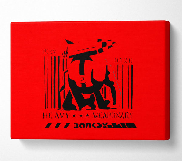 Banksy Heavy Weaponry Red