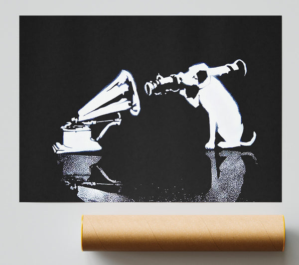Banksy Hmv Dog Missile Poster
