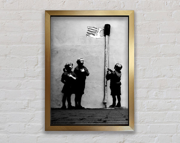 Hommage an die Tesco-Flagge B n W