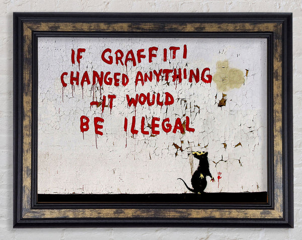 If Graffiti Changed Framed Print