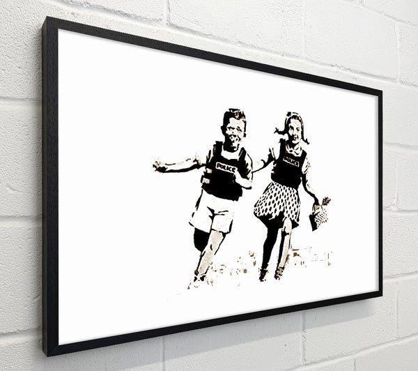 Banksy Jack And Jill White
