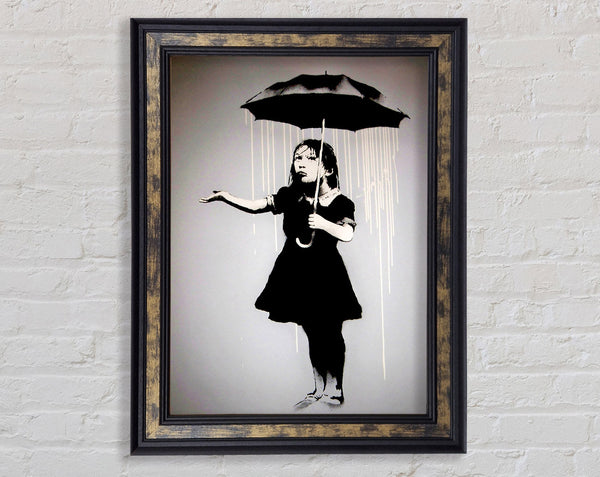 Liquid Rain Framed Print