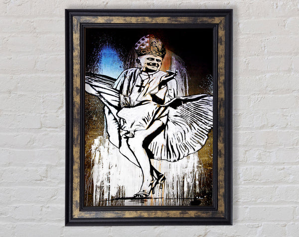Marilyn Monroe Pope Framed Print