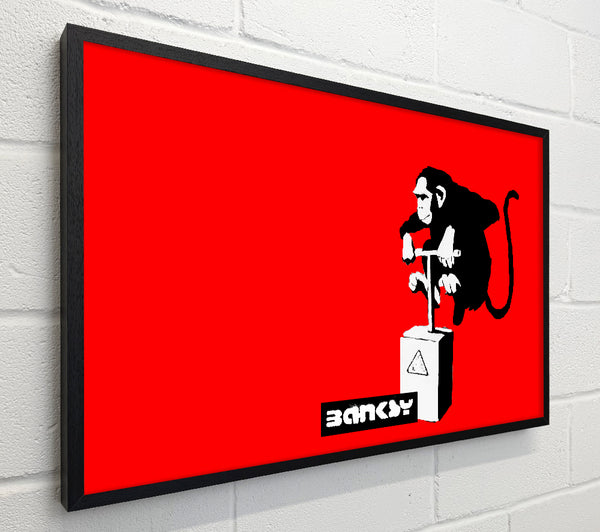 Banksy Monkey Detonator Red