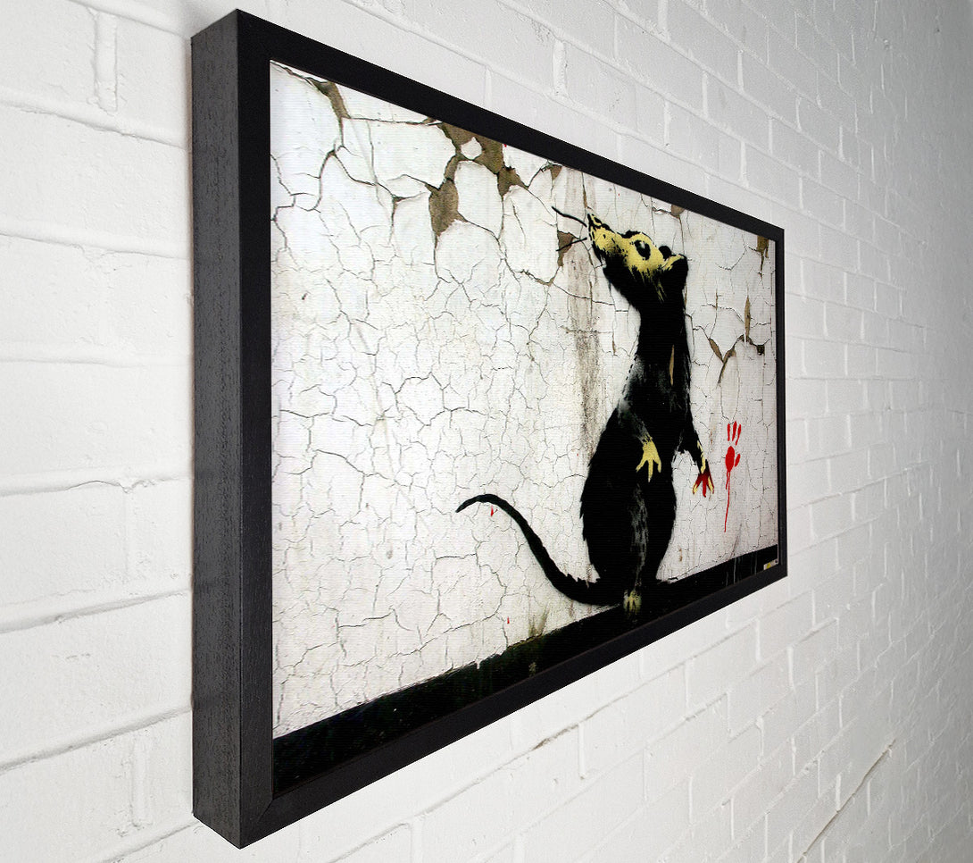  A Canvas Print of Banksy Rat Paw Canvas Wall Art