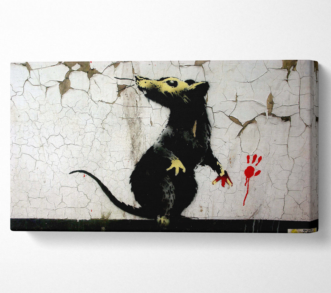  A Canvas Print of Banksy Rat Paw Canvas Wall Art