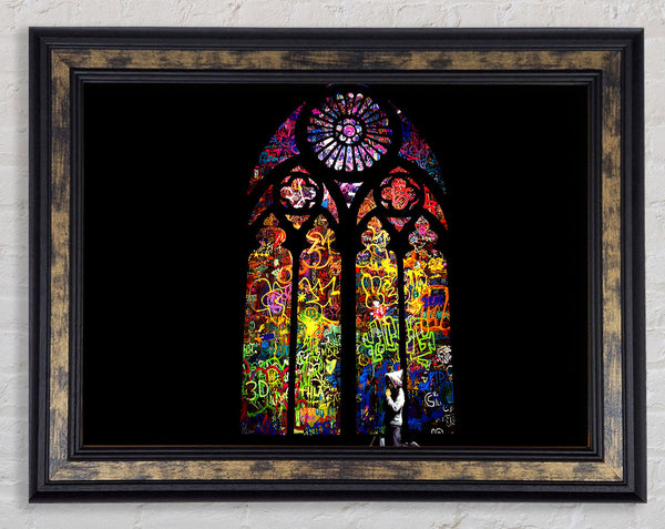 Stained Glass Framed Print