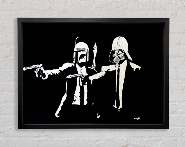 Banksy Star Wars Pulp Fiction Framed Print