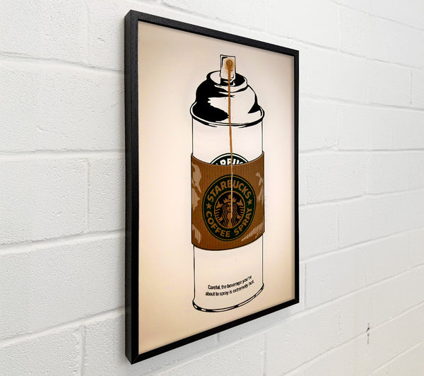 Banksy Starbucks Coffee Spray